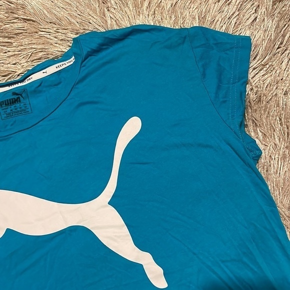 PUMA Blue Short Sleeve‎ Tee Shirt sz Small - Picture 3 of 9